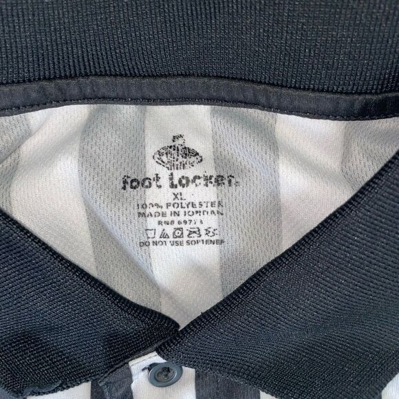Foot Locker Employee Polo Shirt Stripes Size XL With Stains - Picture 4 of 5